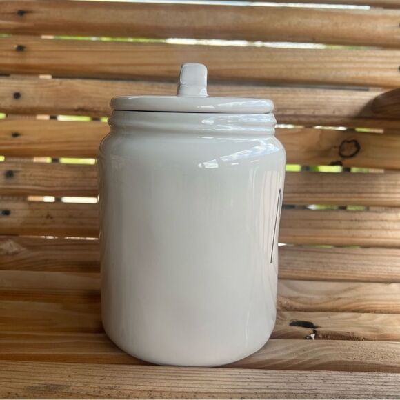 Rae Dunn MINE Ceramic Canister with Lid | Cookie Jar - Picture 2 of 6